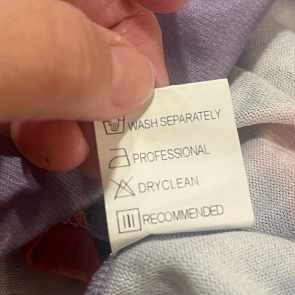 MISSLOOK top long sleeve lavender with floral pattern size 2XL - Picture 6 of 9